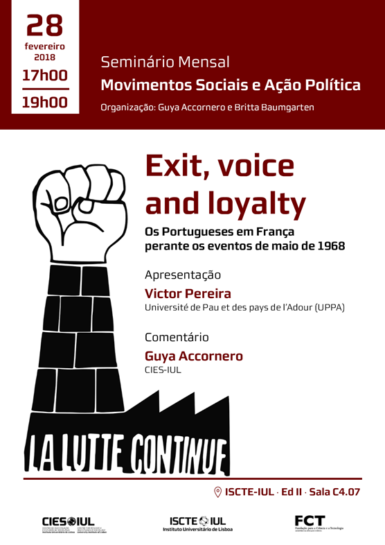 Exit, voice and loyalty: the Portuguese in France towards the events of May 1968