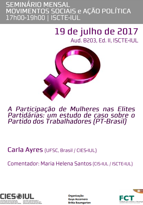 Women's Participation in Party Elites: A Case Study on the Workers' Party (PT-Brazil)