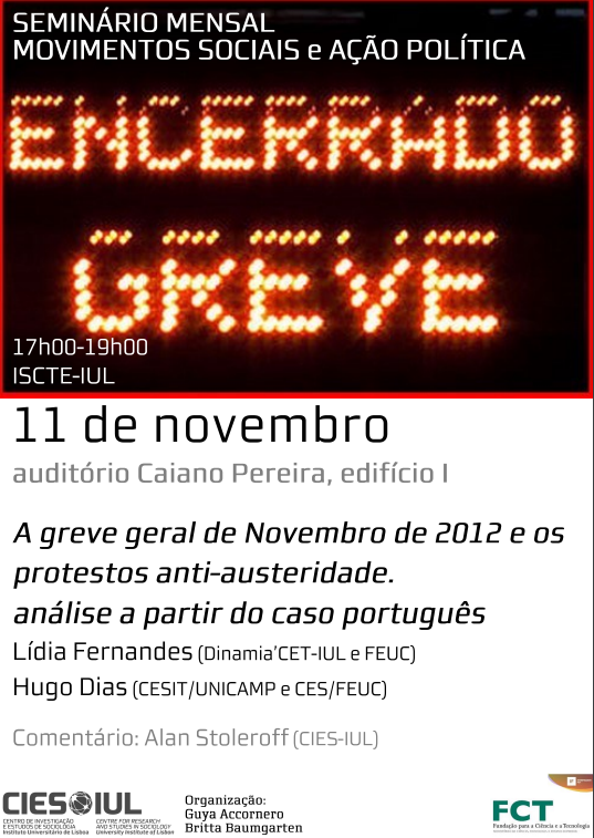 The general strike of November 2012 and the anti-austerity protests