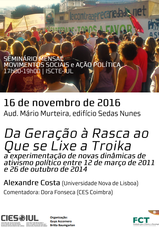 From Geração à Rasca to Que se Lixe a Troika